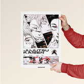 Jujutsu Kaisen Iconic Characters Manga Poster